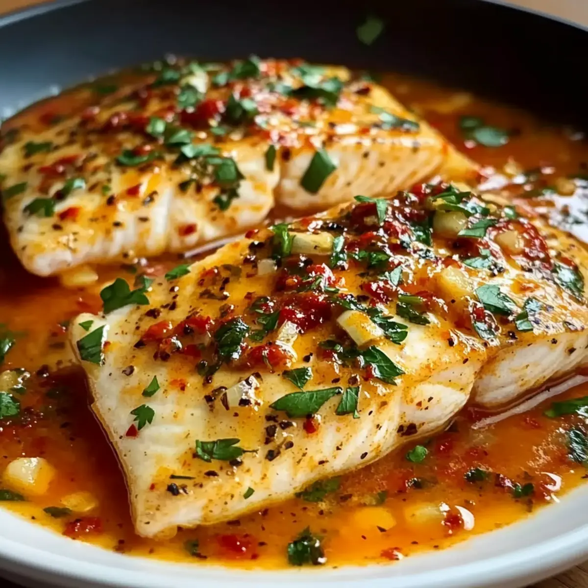 Tilapia in Roasted Pepper Sauce Recipe for a Quick Dinner Delight