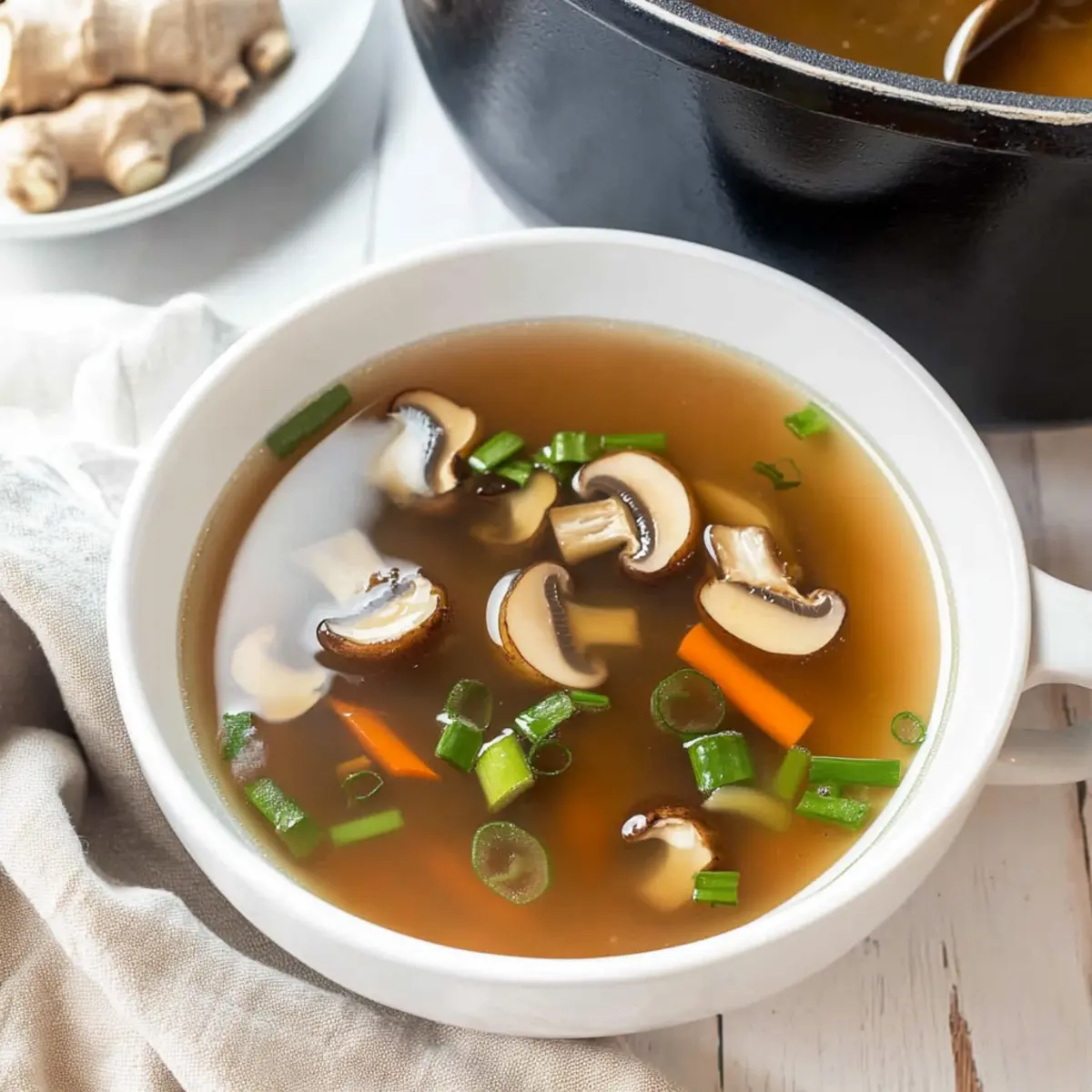 Japanese Clear Soup: A Cozy, Healthy Hibachi Delight