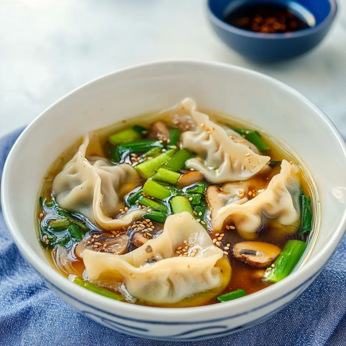 Cozy Up with Easy Gyoza Soup for a Warm, Comforting Meal