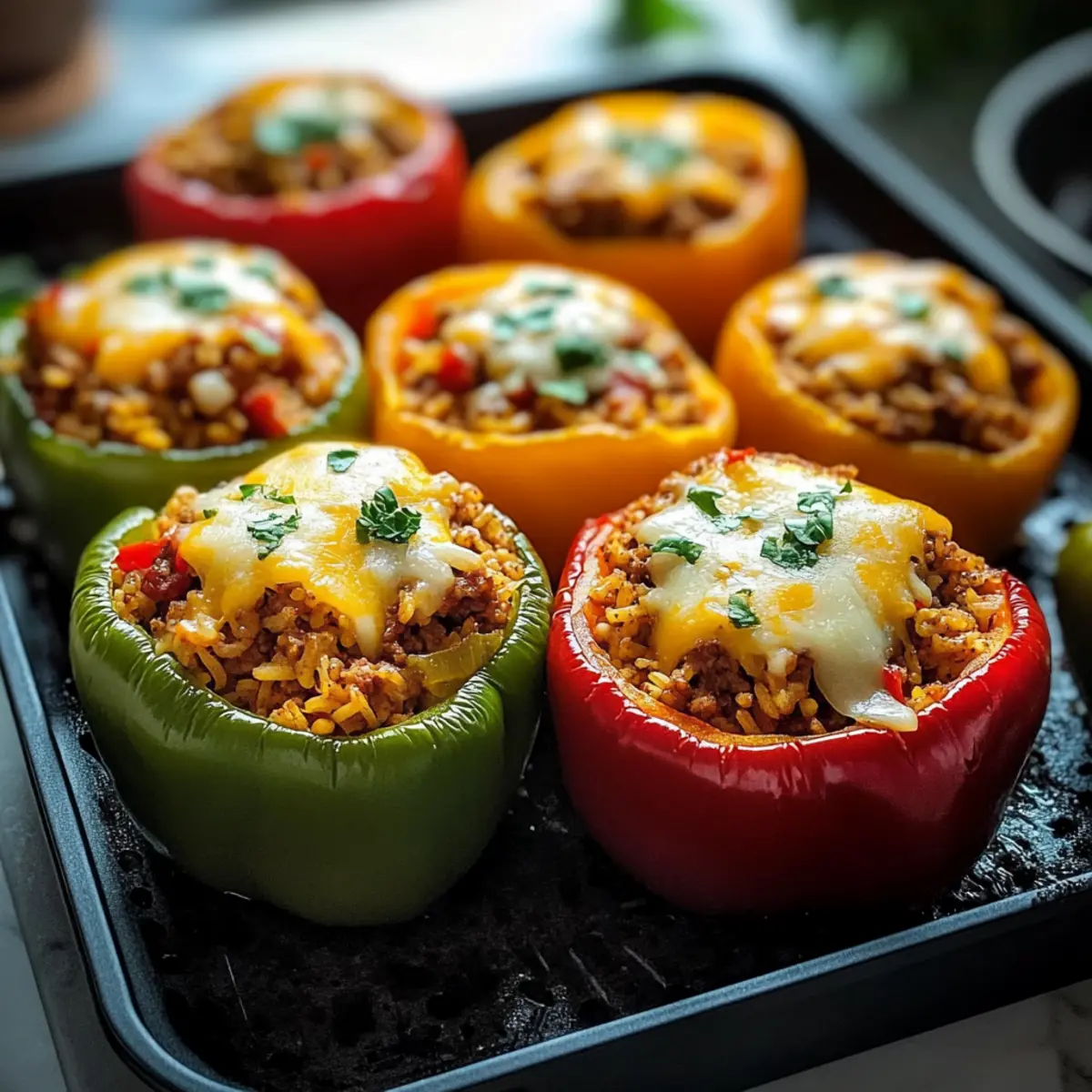 Crispy Gefüllte Paprika im Airfryer for Easy Family Dinners