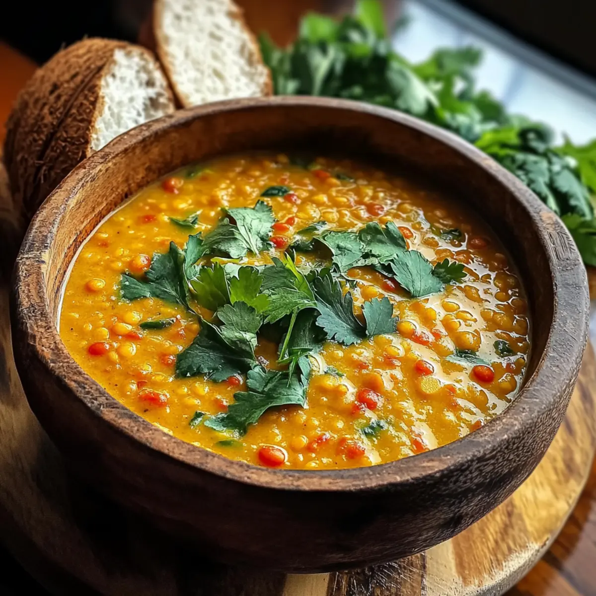Creamy Thai Coconut Red Lentil Soup for Cozy Nights