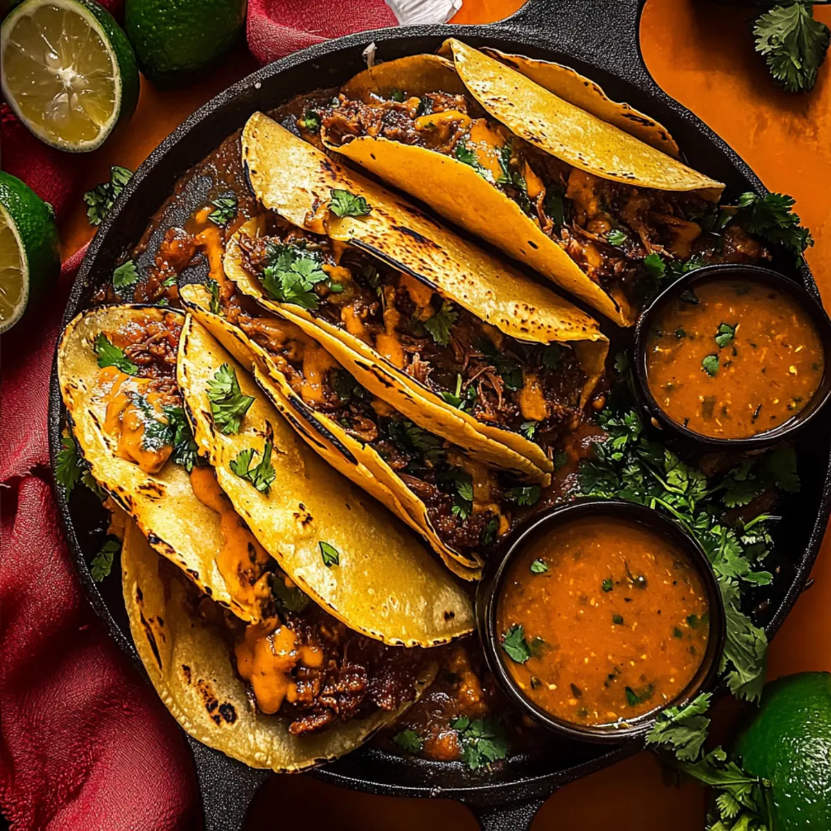 Irresistible Birria Tacos with Flavor-Packed Consomé