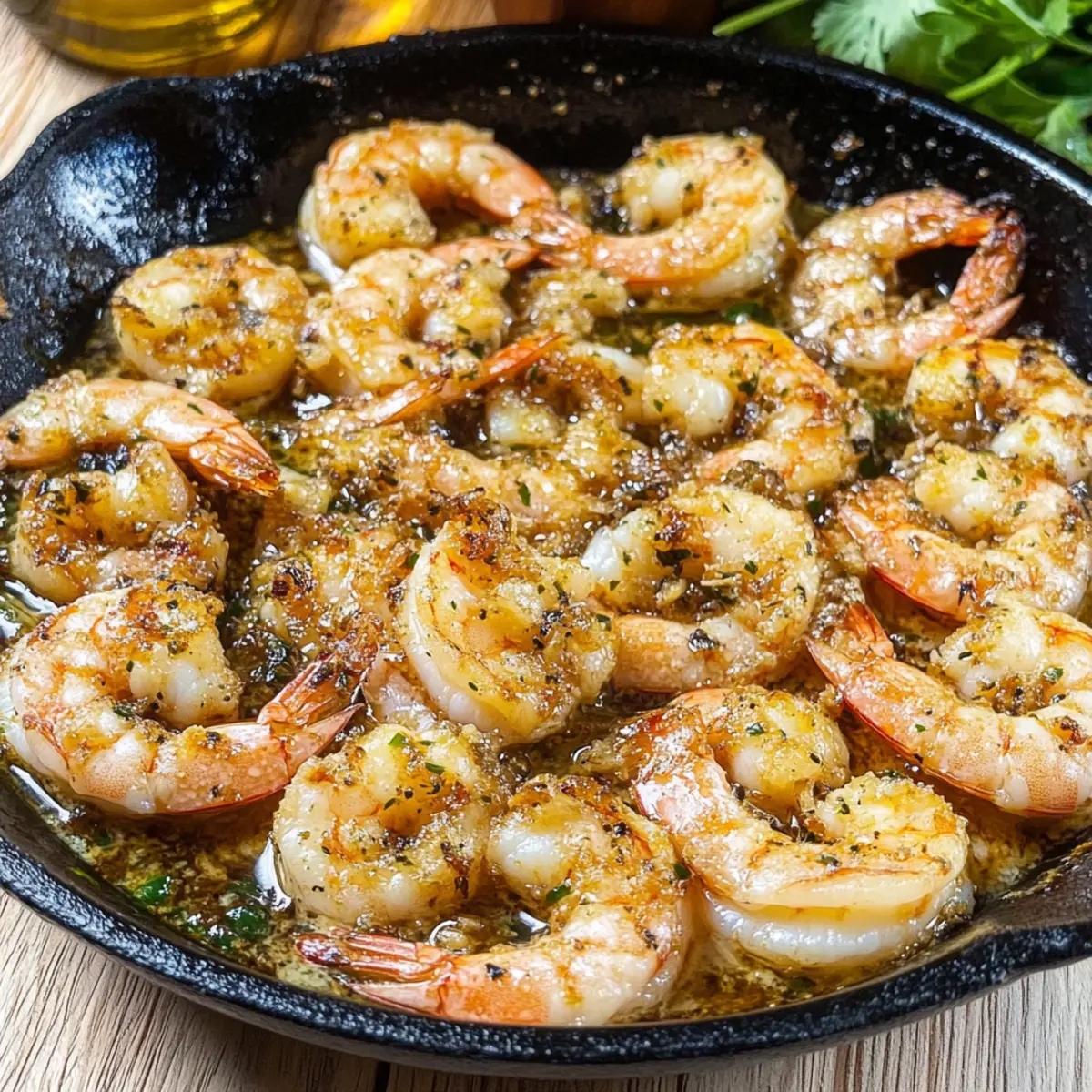 Savory Hatch Chile Smoked Shrimp with Rich Garlic Butter