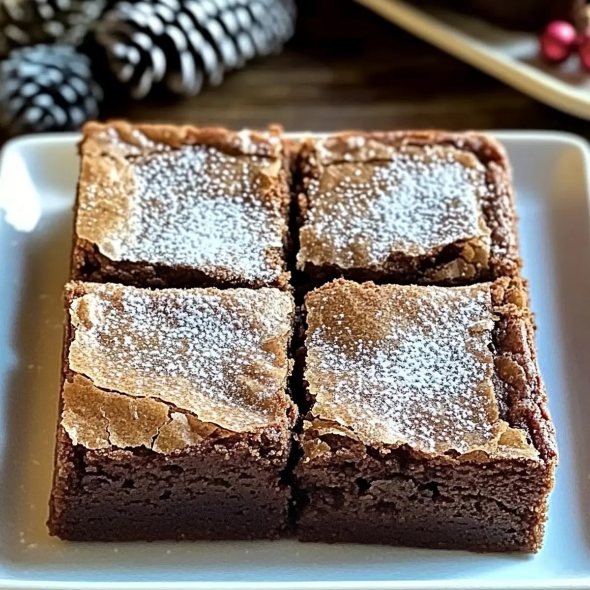 Gingerbread Brownies: A Cozy Twist on Holiday Treats