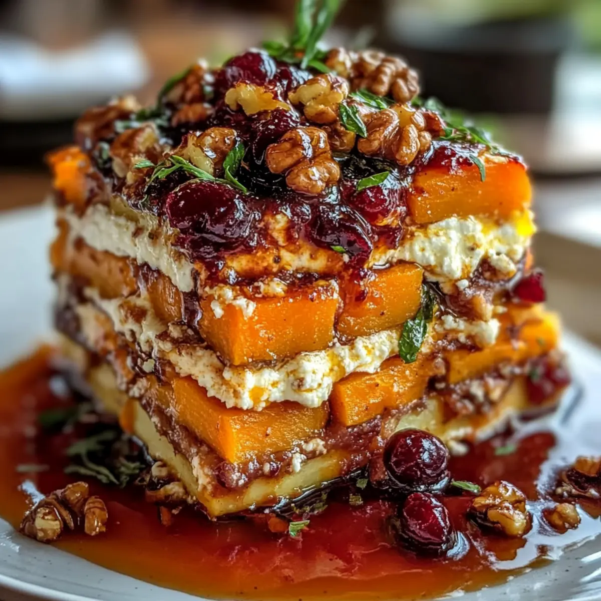 Layered Sweet Potato Butternut Squash Carrot Lasagna Delight