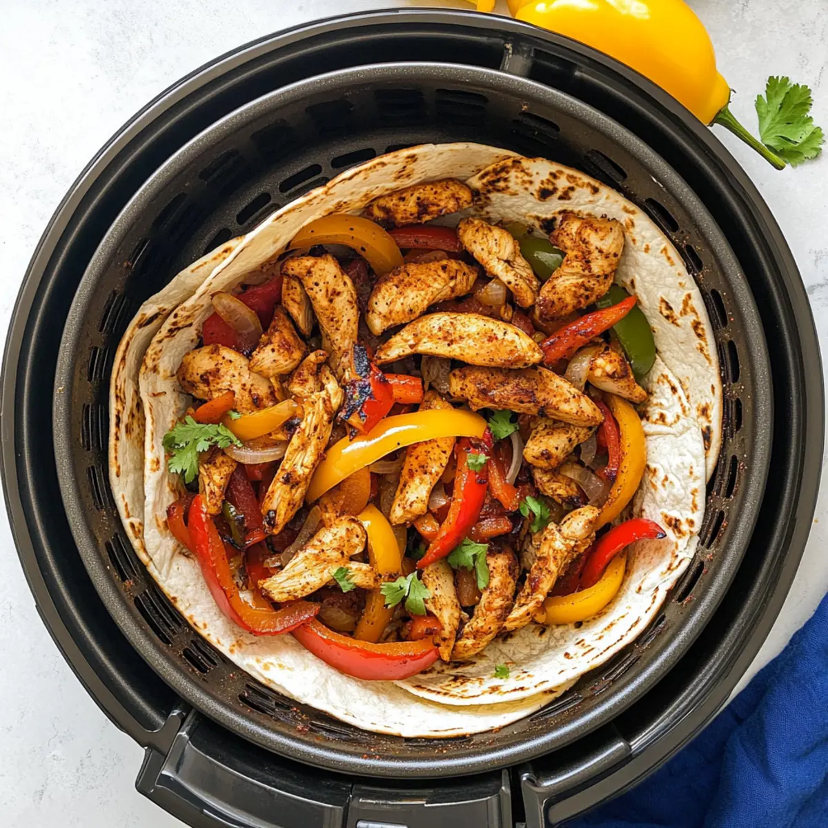Sizzling Air Fryer Chicken Fajitas Ready in 30 Minutes