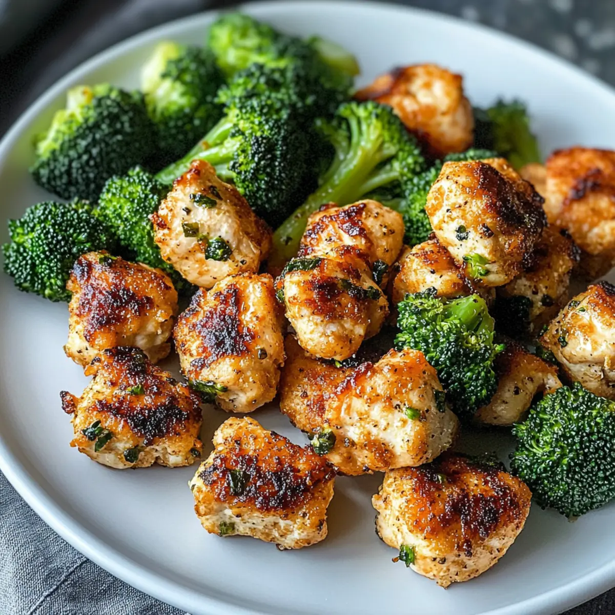 Air Fryer Chicken Bites and Broccoli: Quick, Healthy Delight
