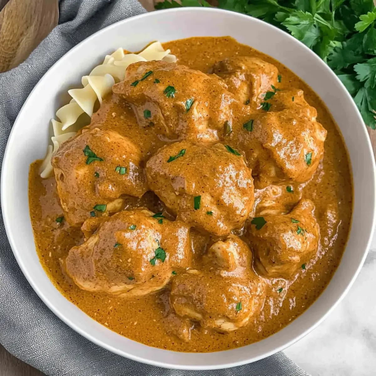 Hearty Chicken Paprikash in Creamy Paprika Sauce Bliss