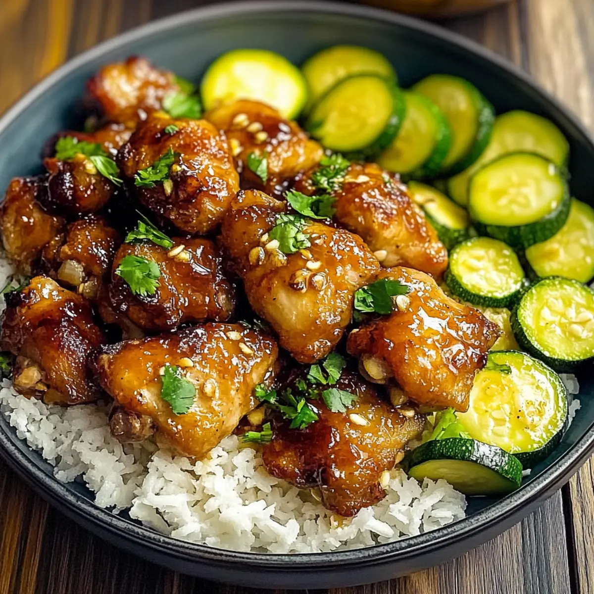 Sheet Pan Hot Honey Garlic Chicken and Zucchini Bliss