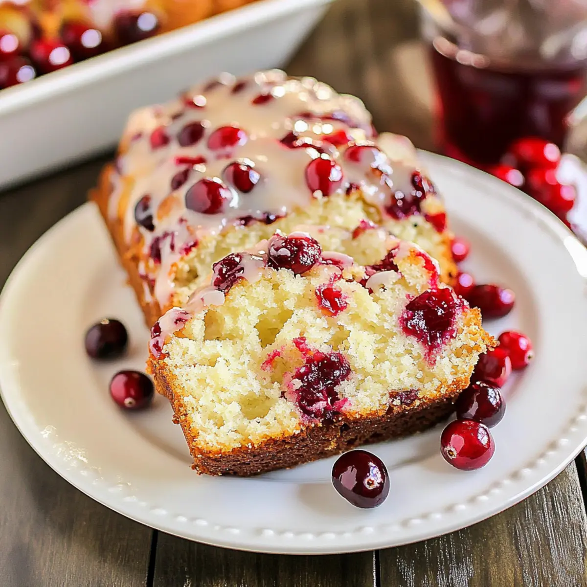 Deliciously Moist Glazed Cranberry Orange Loaf Recipe