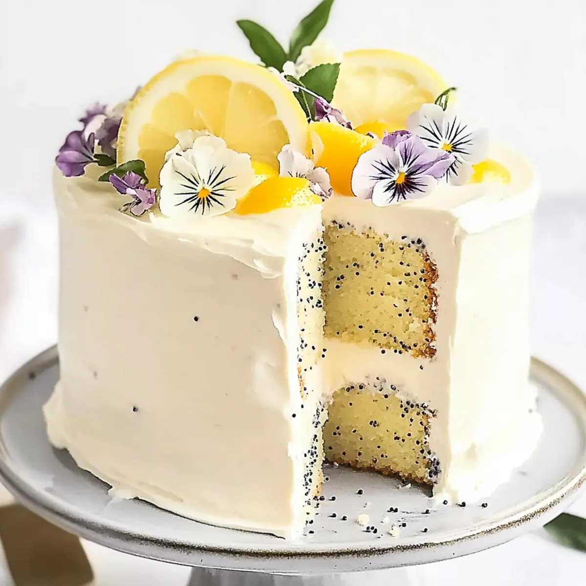 Moist Lemon Poppy Seed Cake That Will Brighten Your Day