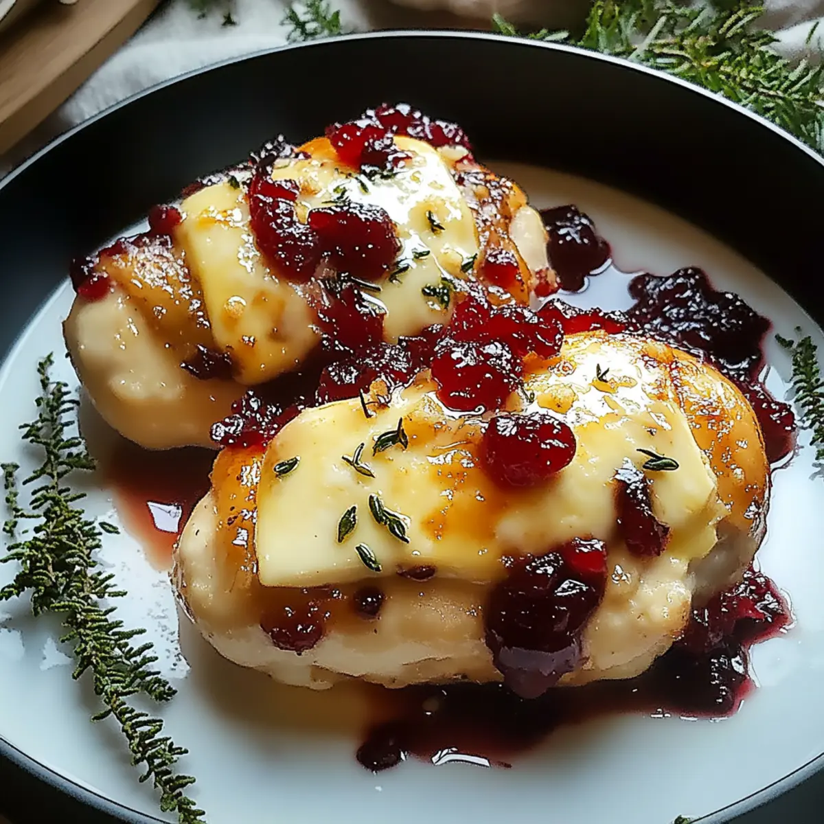 Cranberry Brie Stuffed Chicken for a Cozy Dinner Delight