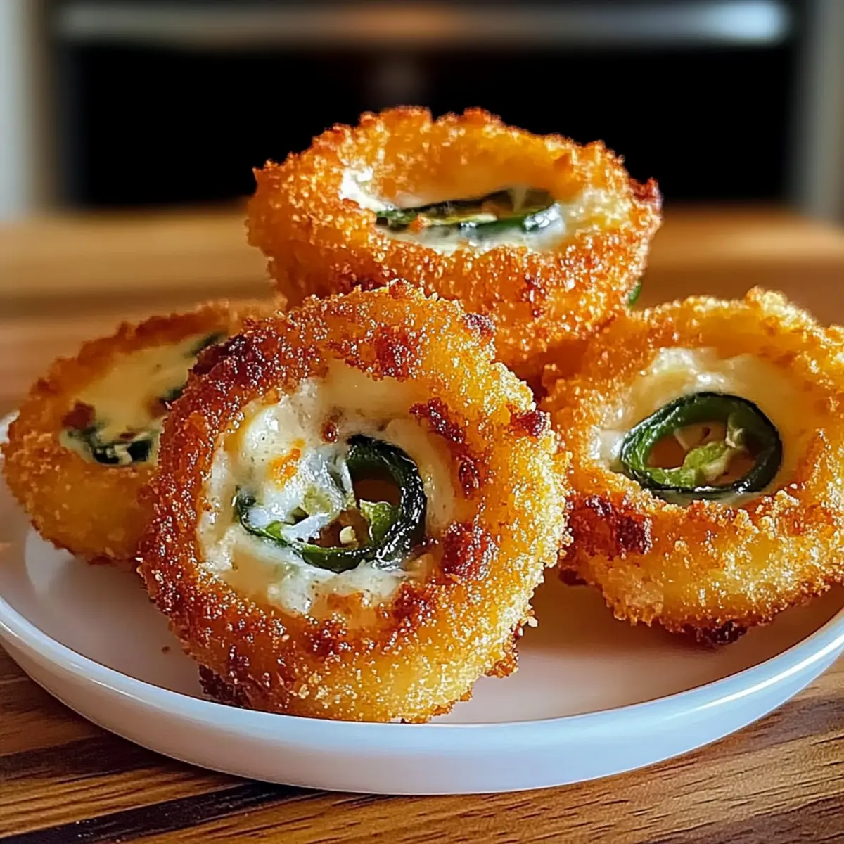 Irresistible Jalapeño Popper Stuffed Onion Rings to Wow Guests