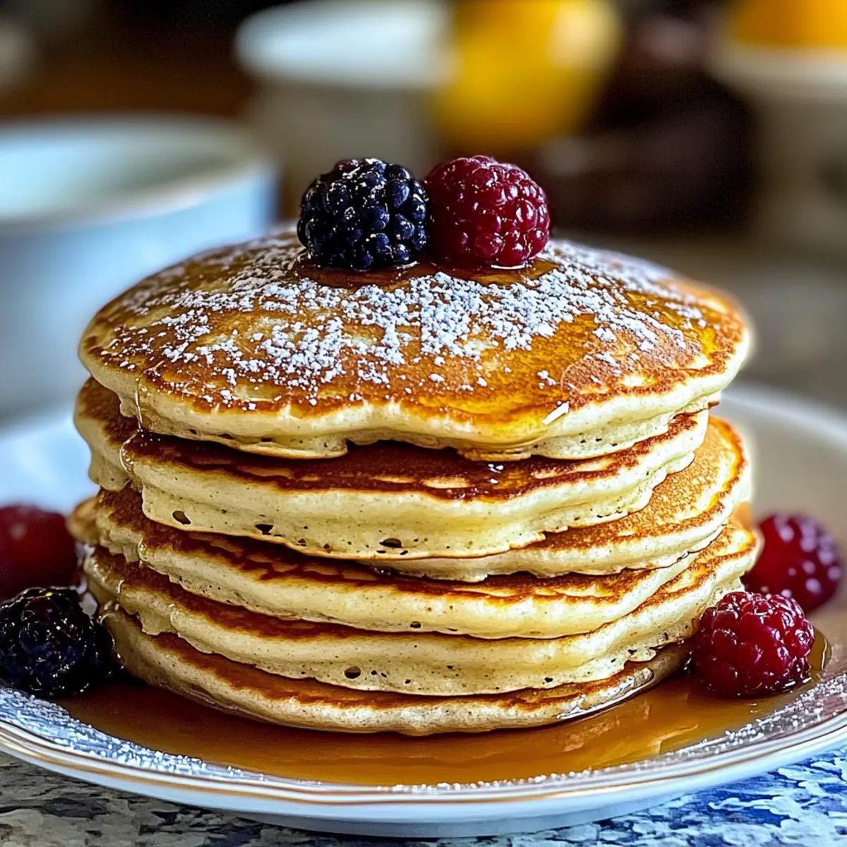Fluffy Vanilla Cinnamon Buttermilk Pancakes for Cozy Mornings