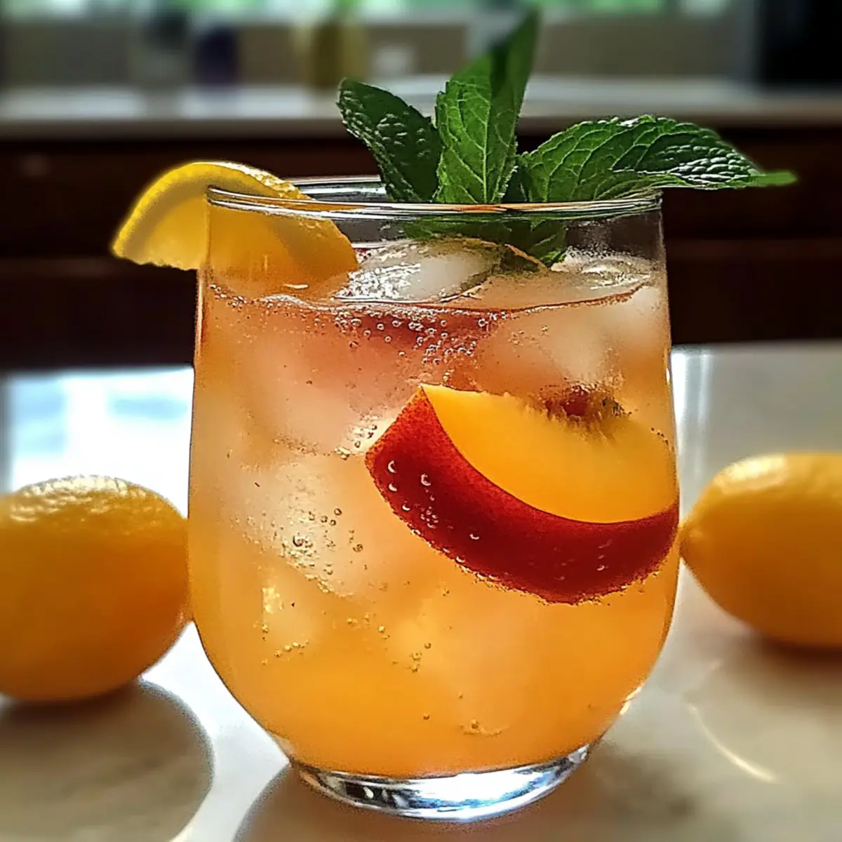 Cool and Refreshing Peach Lemonade That Screams Summer