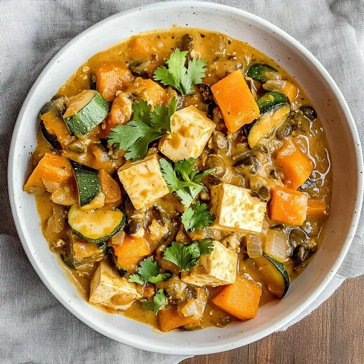 Creamy Garlic Ginger Tofu Stew for a Cozy Dinner Night