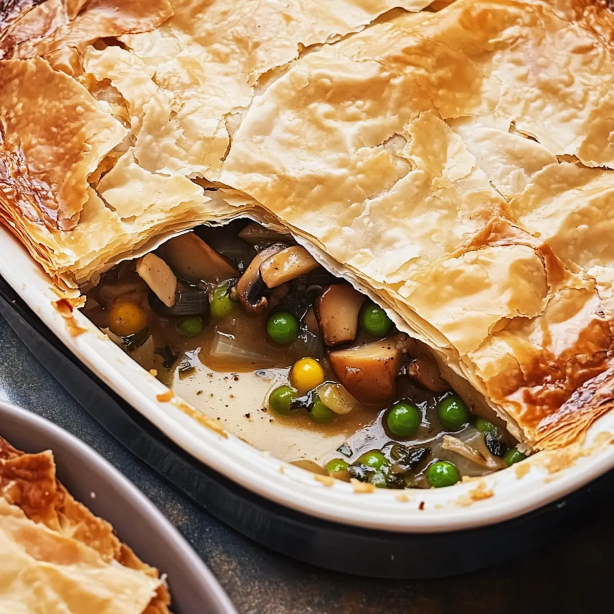 Cozy Up with Vegan Mushroom Pot Pie: A Comforting Delight