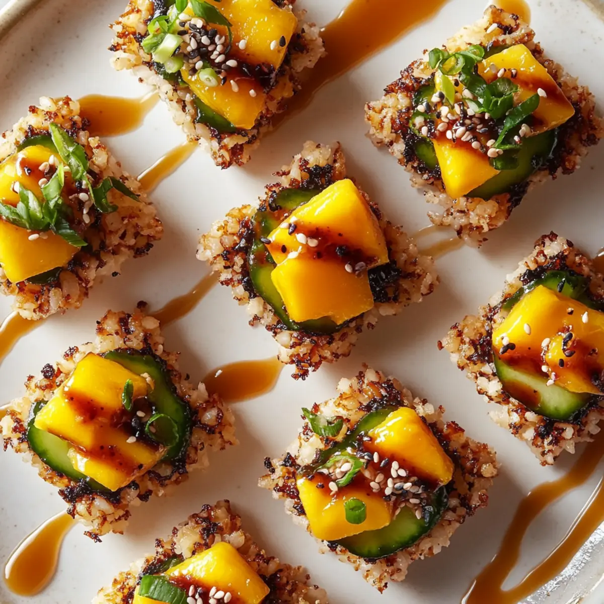 Swicy Mango Crispy Rice Sushi – A Fun Fusion Flavor Fest