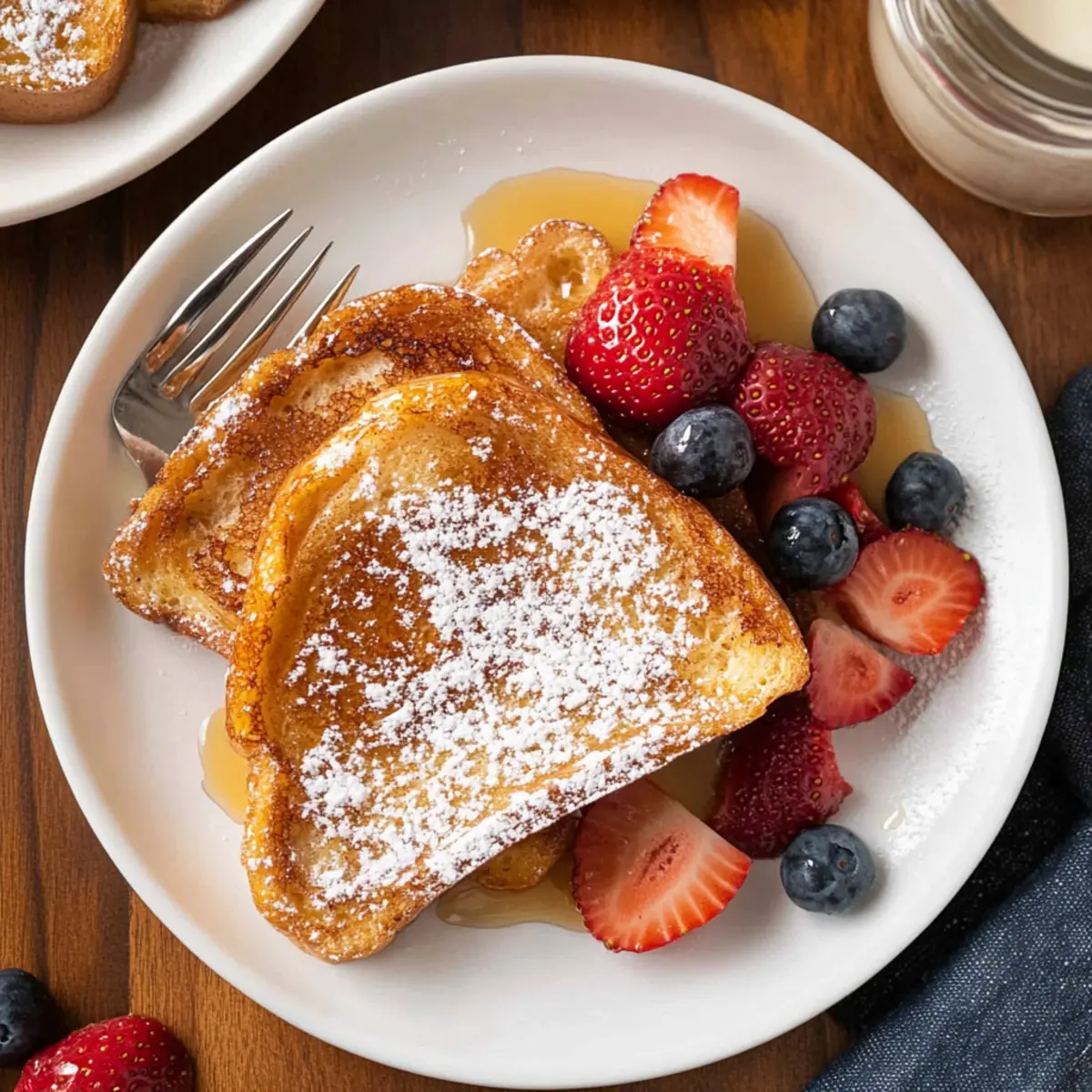 Fluffy Vegan French Toast with a Cinnamon Twist