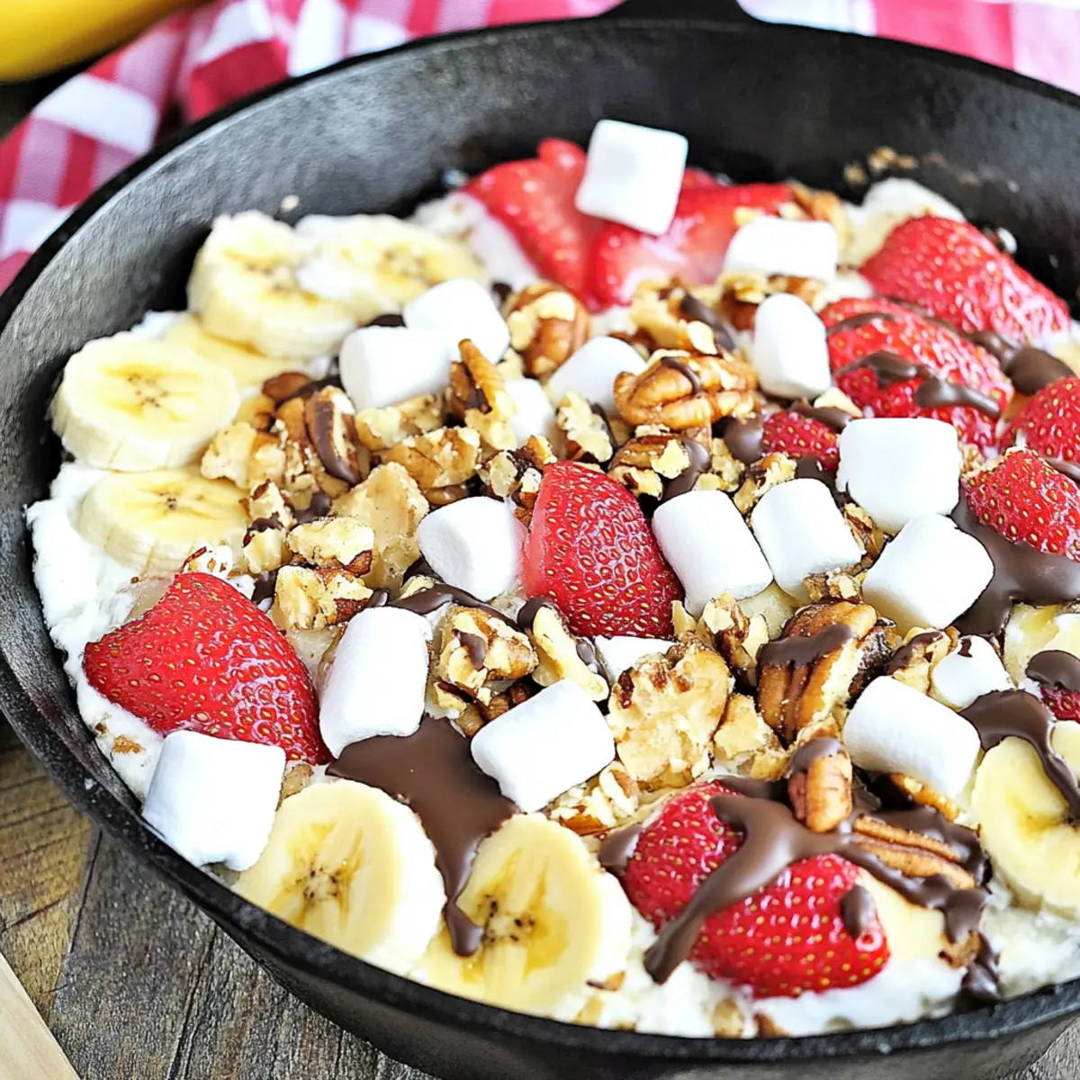 Irresistible Banana Split S’mores Dip for Cozy Gatherings
