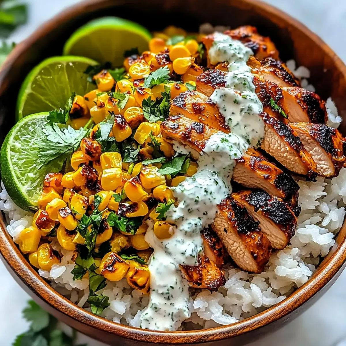 Vibrant Street Corn Chicken Bowl: Customizable Flavor Heaven