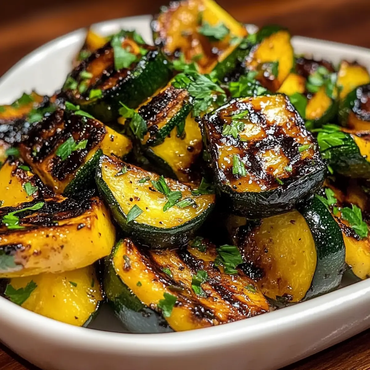 Grilled Summer Squash with Balsamic Glaze: A Simple Delight