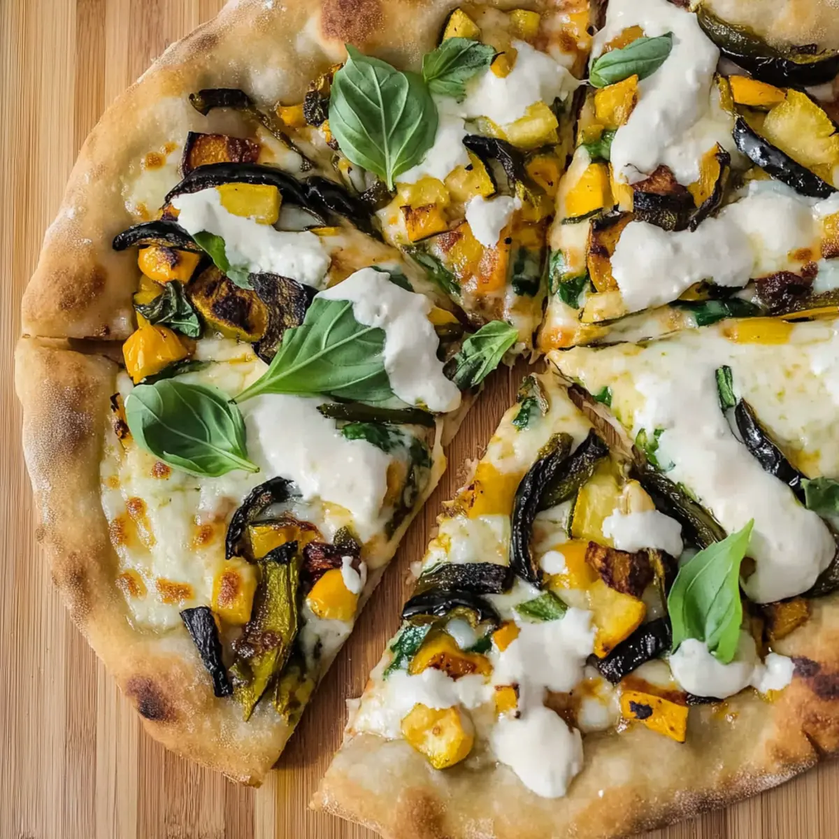 Vibrant Summer Pizza with Roasted Veggies and Chipotle Honey