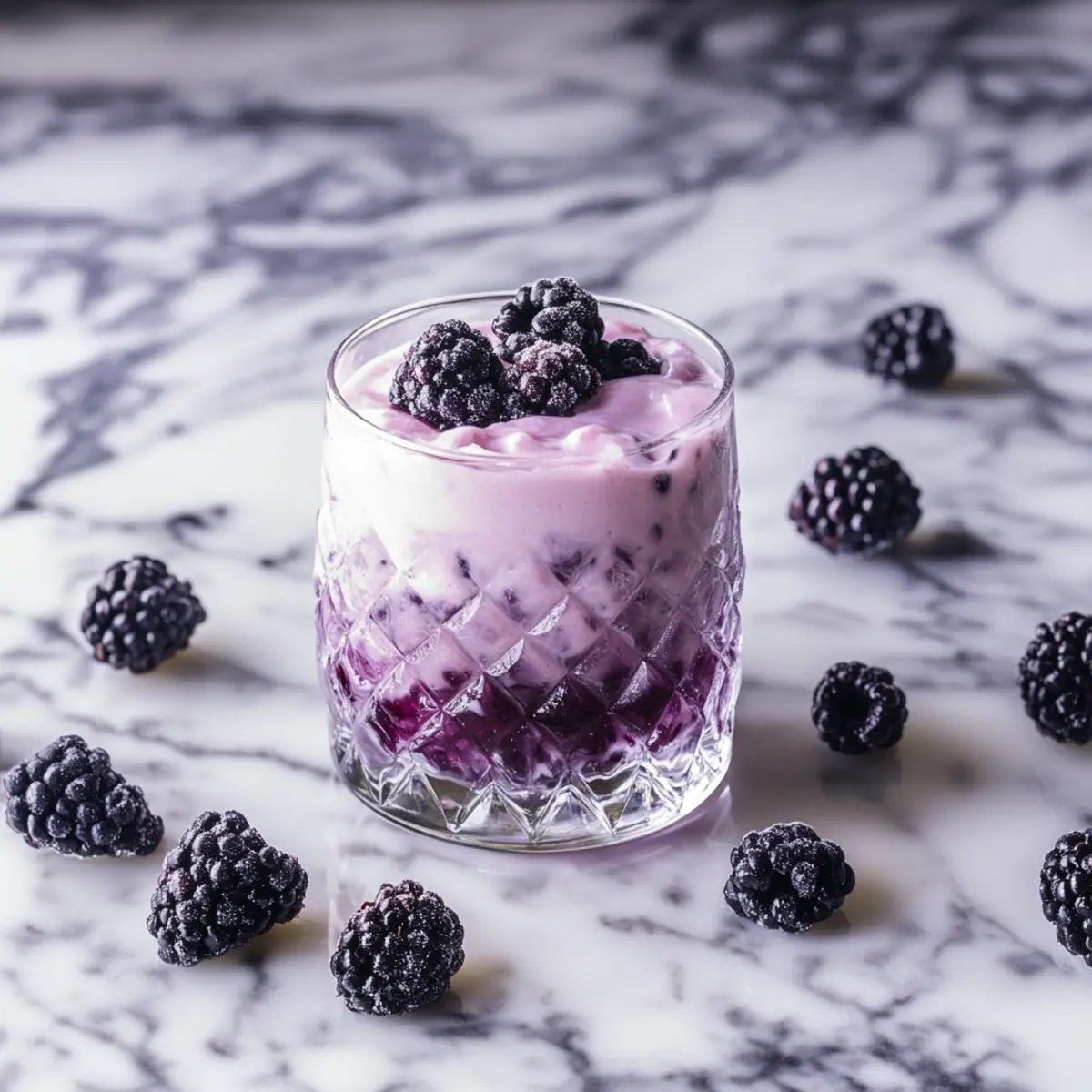 Refreshingly Creamy Blackberries and Cream Margarita Bliss