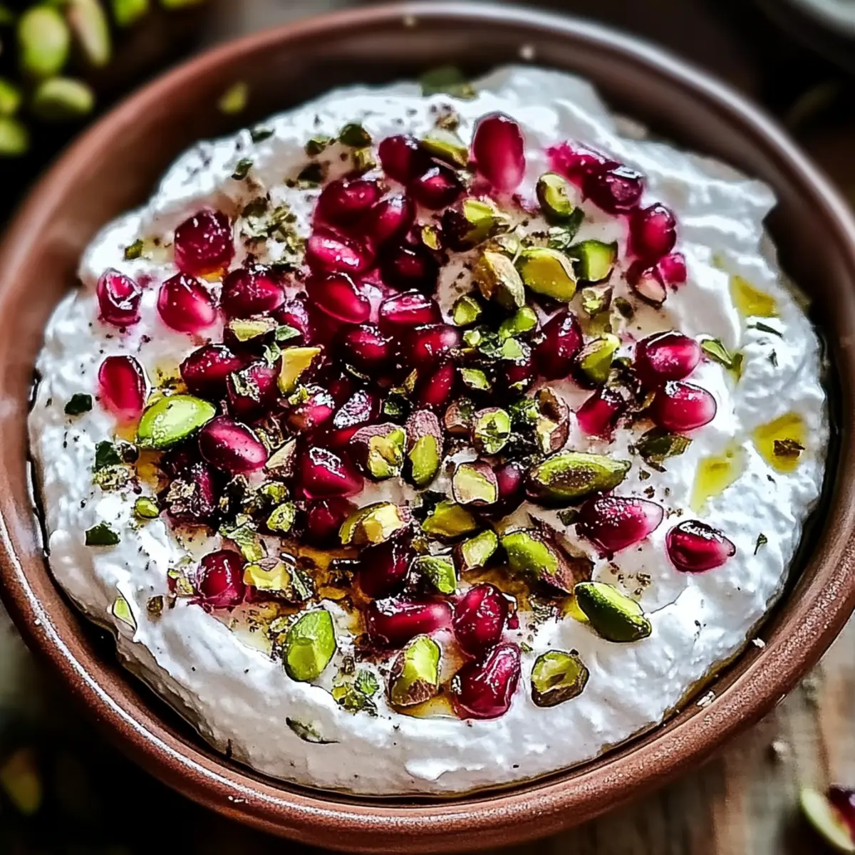 Pomegranate Pistachio Whipped Feta Dip: A Colorful Appetizer