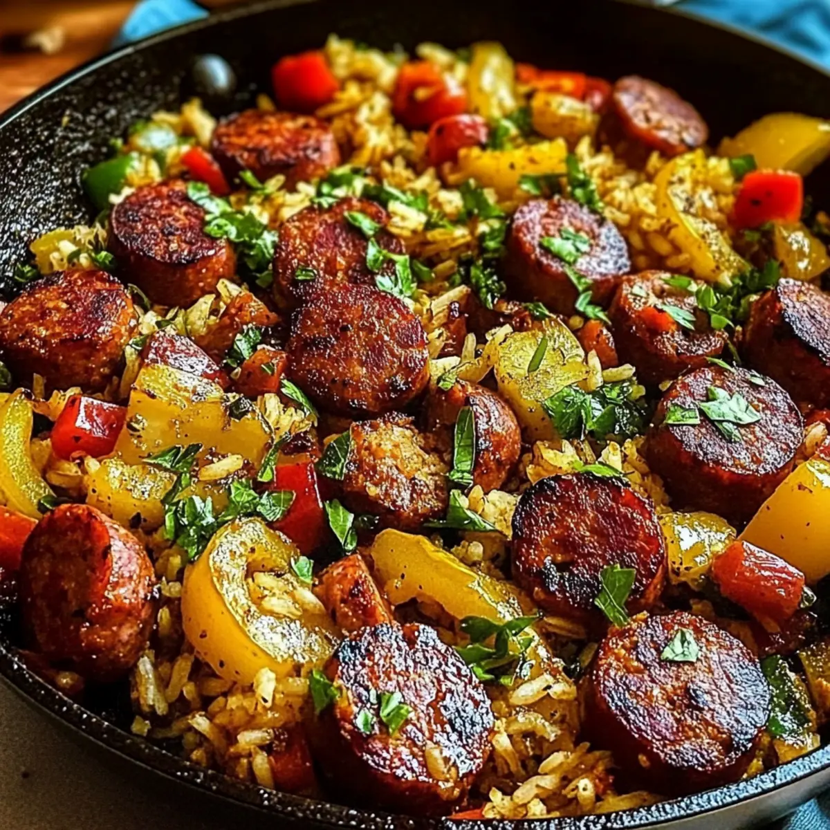 One-Pan Summer Sausage Skillet with Cajun Kick for Easy Dinners