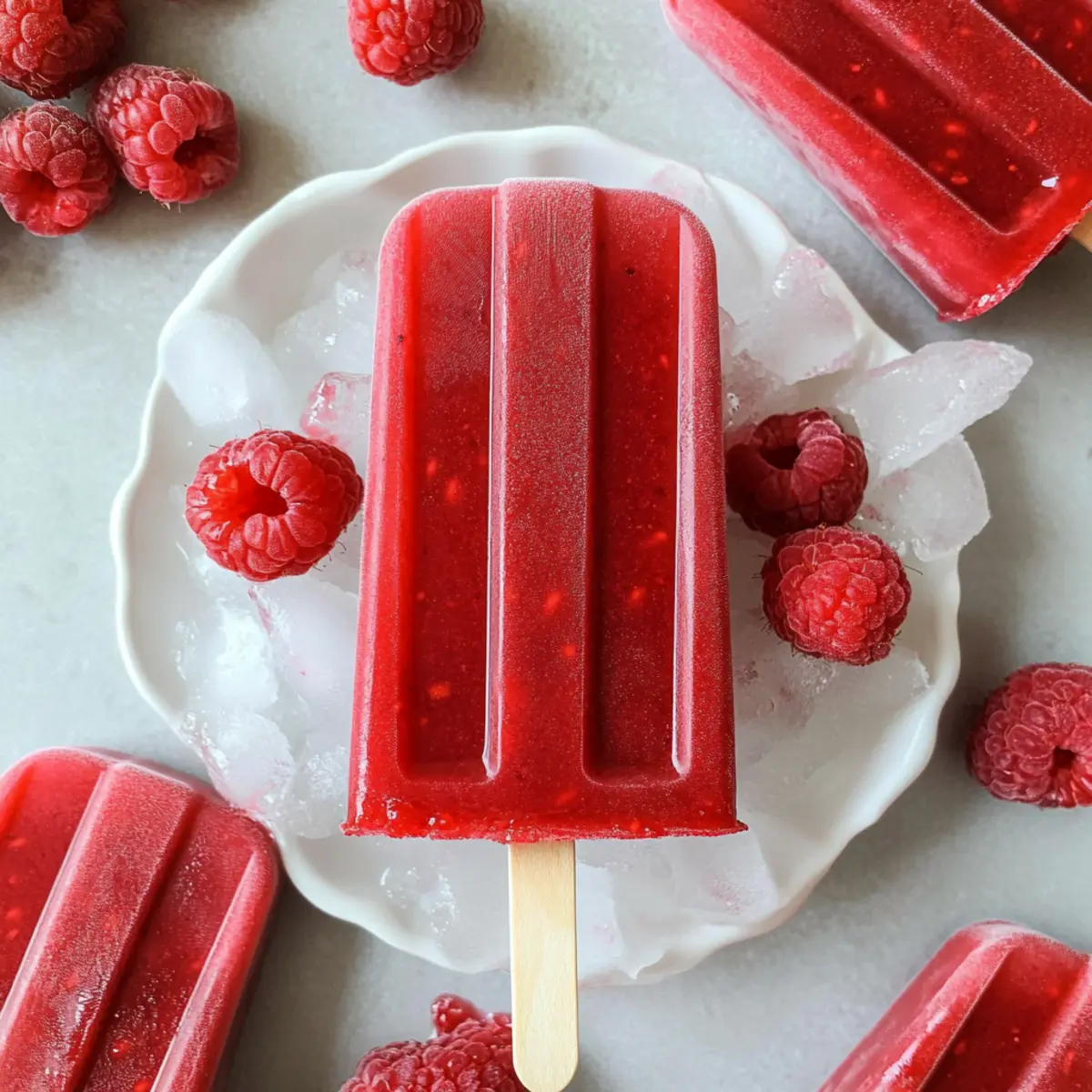 Delight in Healthy Raspberry Sorbet Popsicles for Summer Fun