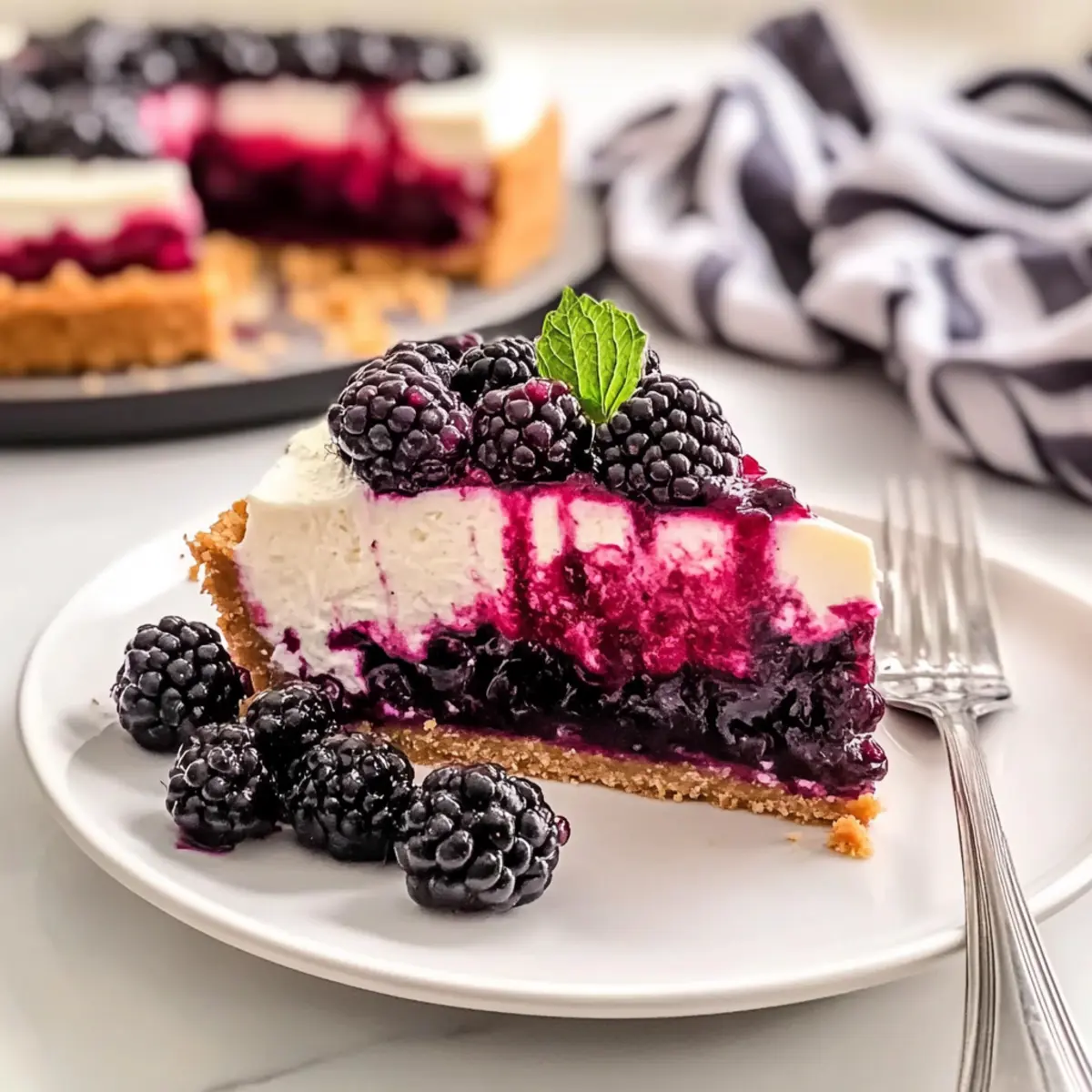 No Bake Blackberry Cheesecake: A Creamy Summer Treat