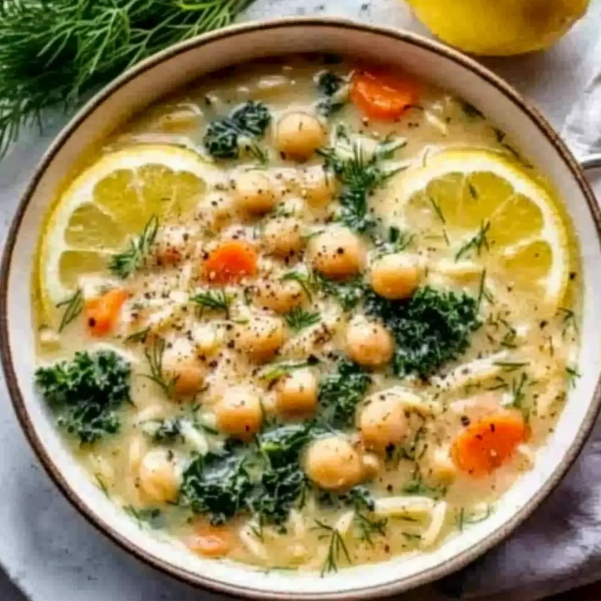Lemony Greek Chickpea Soup Recipe: A Cozy Mediterranean Escape