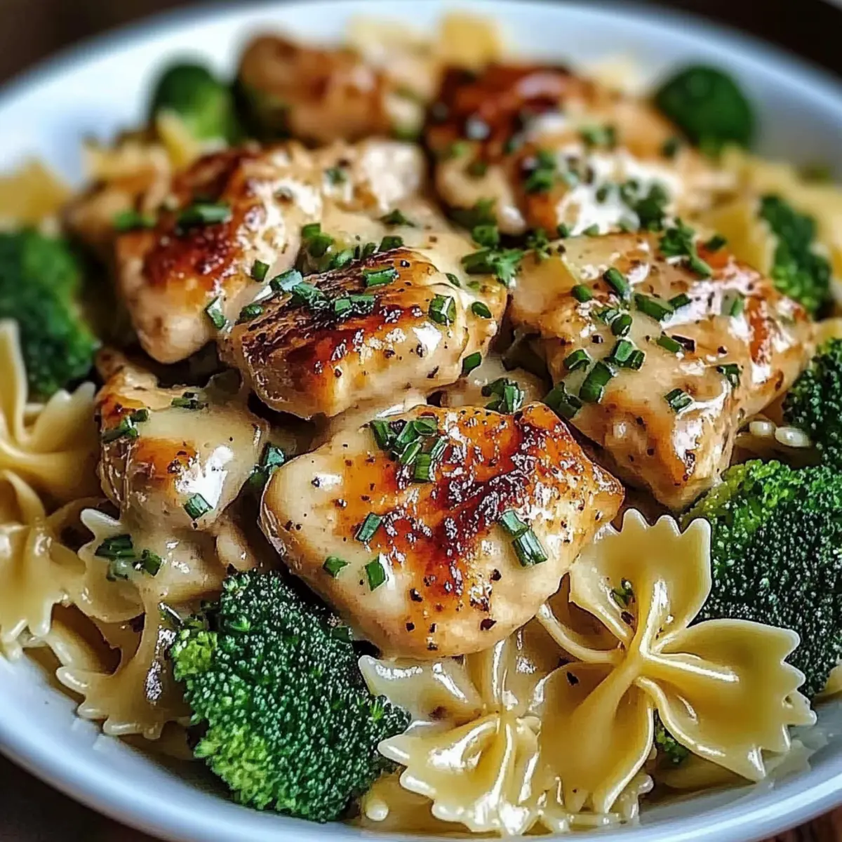 Cowboy Butter Lemon Bowtie Chicken with Broccoli Bliss