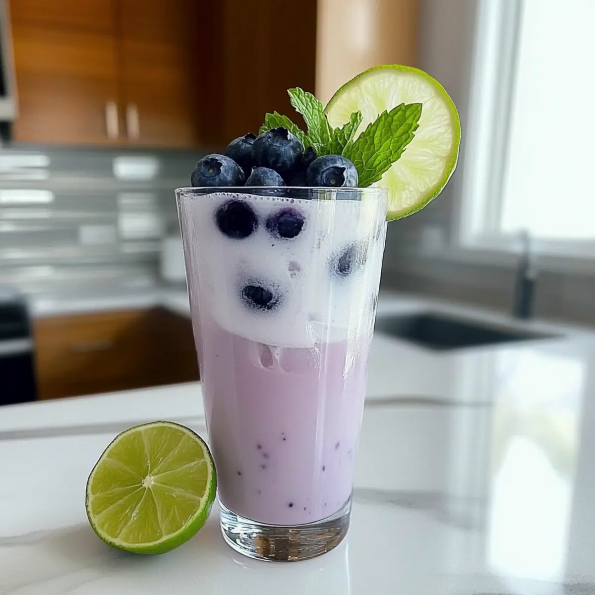 Blueberry Coconut Cooler Mocktail for a Refreshing Twist