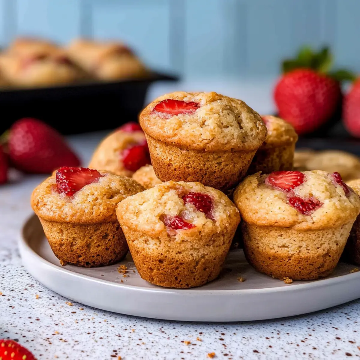 Vegan Strawberry Muffins: Soft, Sweet, and Totally Irresistible