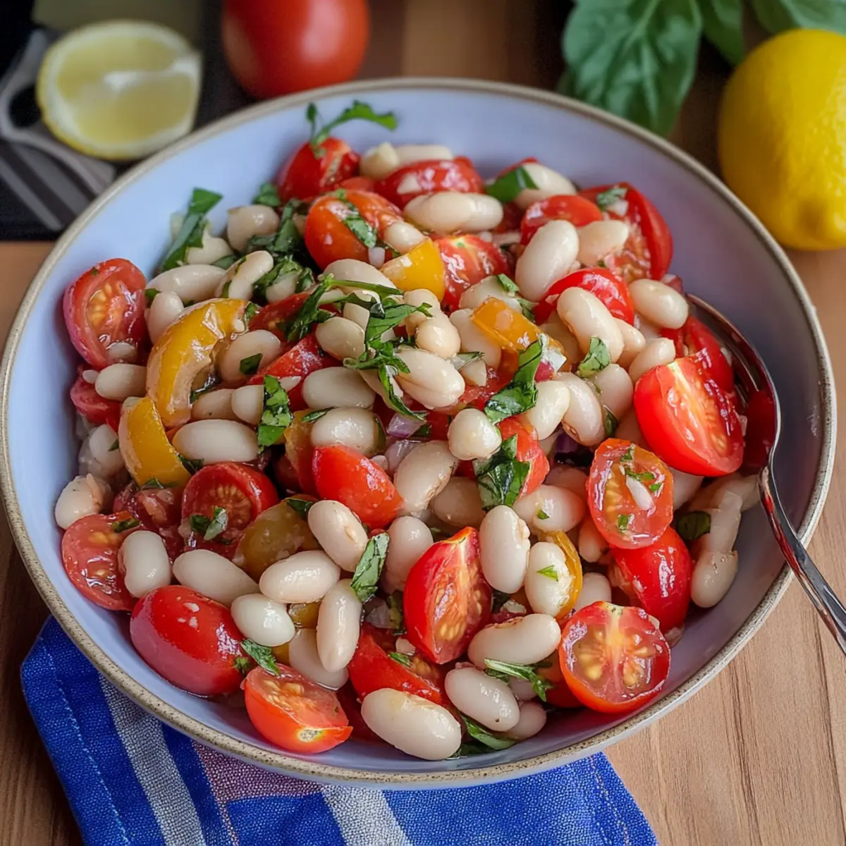 Chill Out with This Flavor-Packed Cherry Tomato and White Bean Salad
