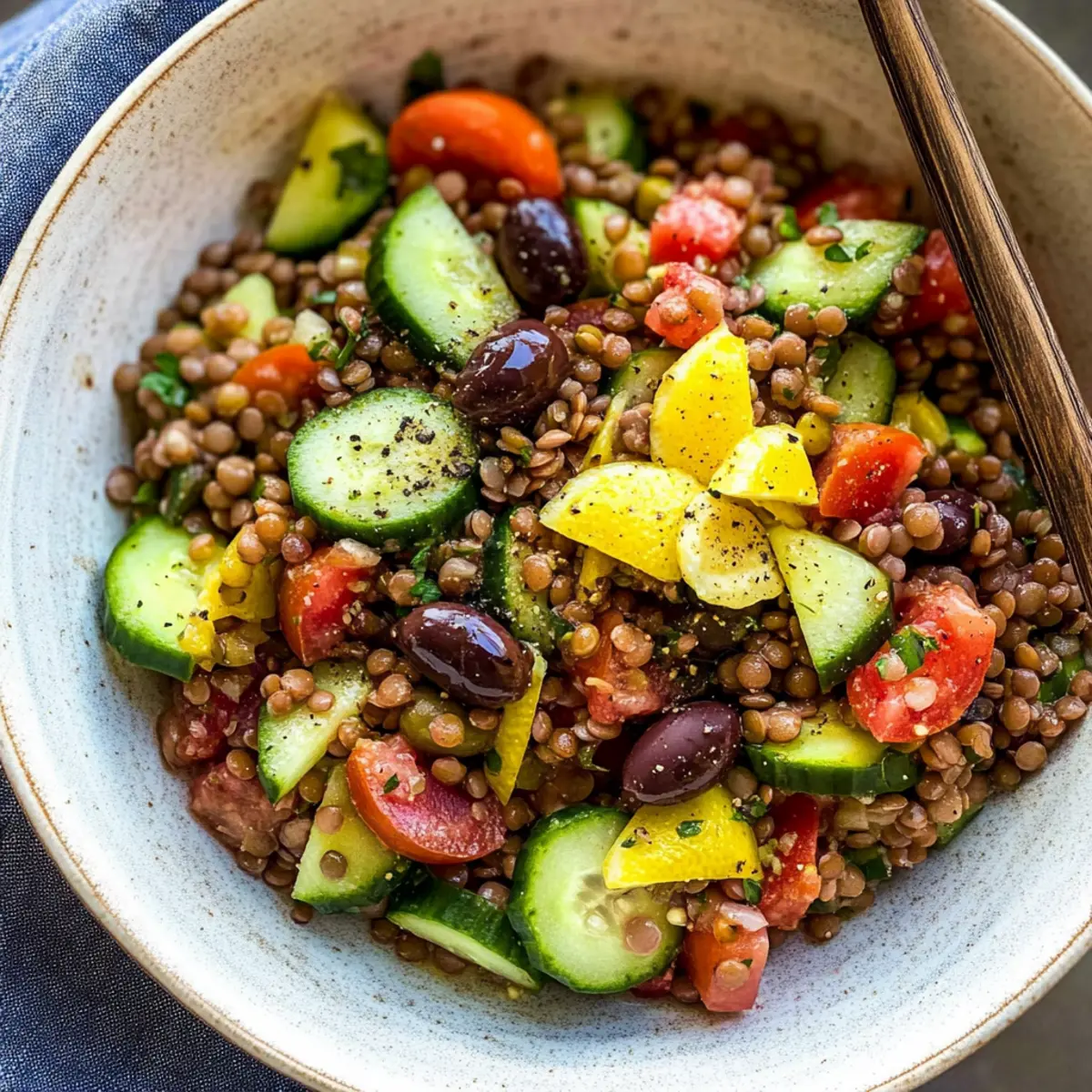 Zesty Mediterranean Lentil Salad for a Healthy Summer Refresh