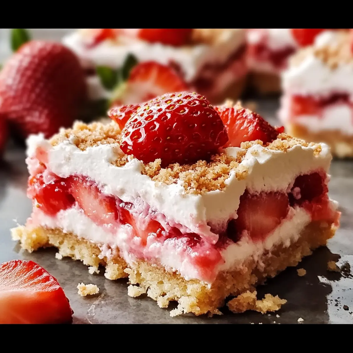 Delight in Strawberry Shortcake Bars for Summer Bliss